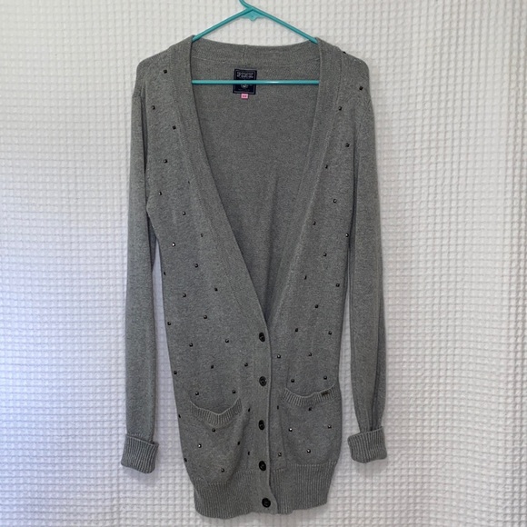PINK Victoria's Secret Sweaters - pink by victoria's secret studded cardigan